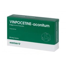 Vinpocetine-aconitum 5 mg kietos kapsulės